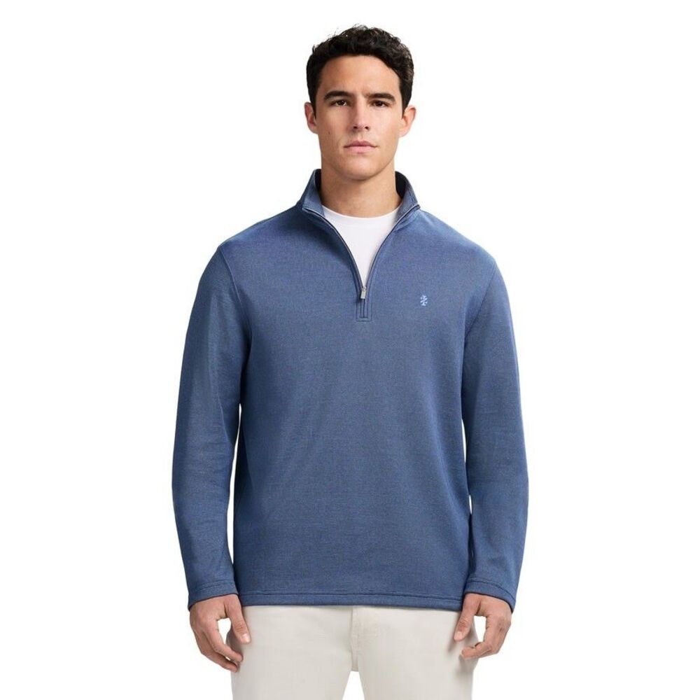 NWT IZOD Performance Comfort 1/4 Zip Pullover Medieval Blue - Size Medium
